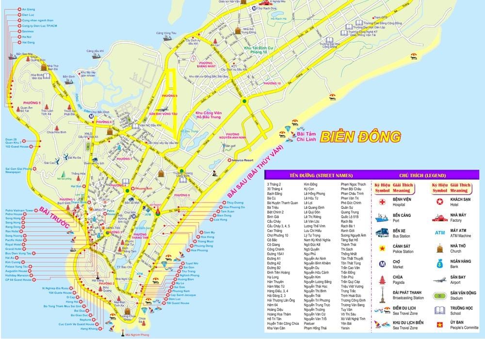 地图上的胡志明市口