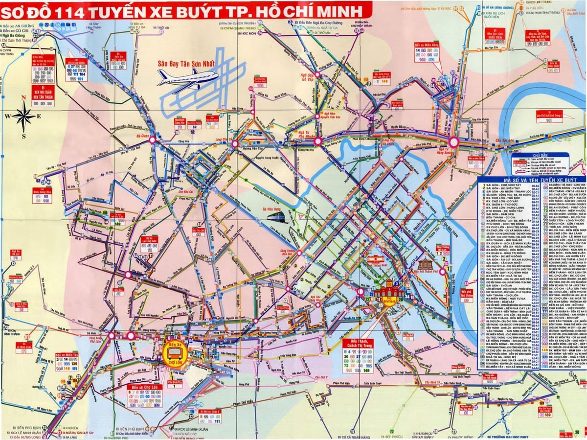 西贡的街道地图