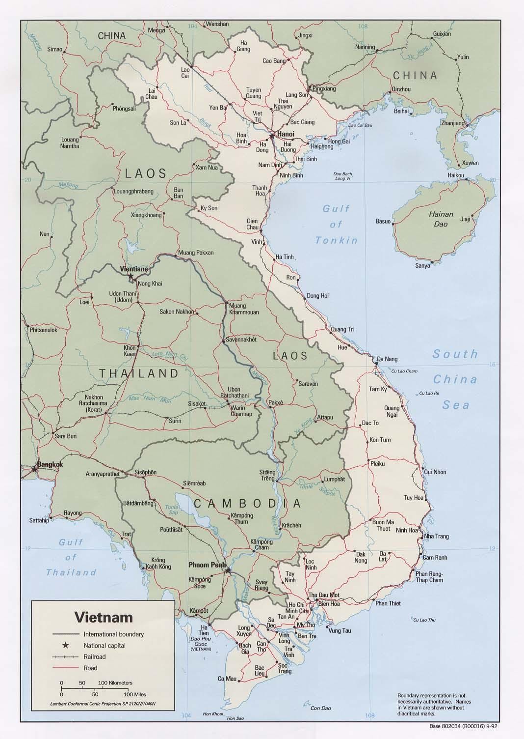 地图上的胡志明市口