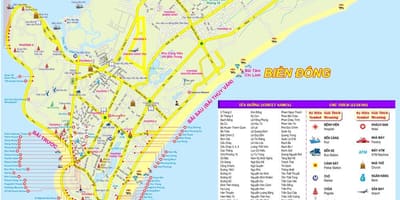 地图上的胡志明市口