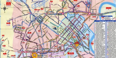 西贡的街道地图