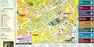 地图上的胡志明市是越南